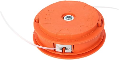 2er Set ZREE Fadenkopf M10 x 1,25 LHF Mähkopf Motorsense Trimmer Orange