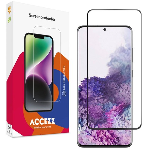 ACCEZZ Displayschutzglas für Samsung Galaxy S20 Schutzglas Schwarz