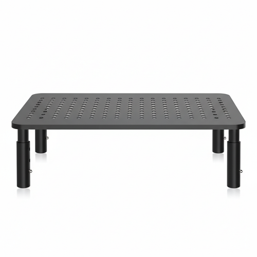 Bracwiser Monitorständer Höhenverstellbar Monitorerhöhung Metall Schwarz 20kg