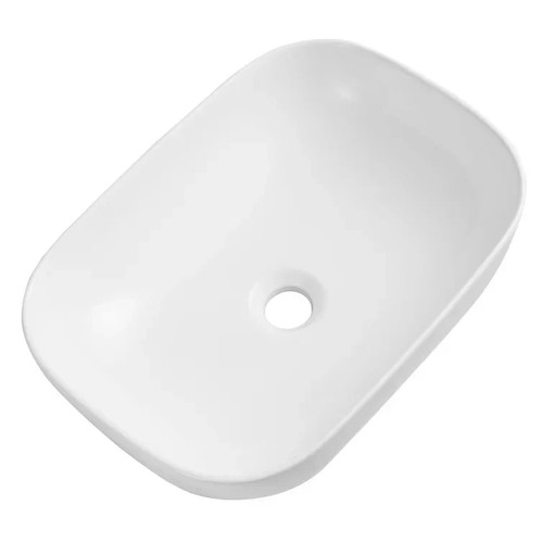 DeerValley Aufsatzwaschbecken 50x40 Keramik Weiß Rechteckig Waschtisch DV-1V432