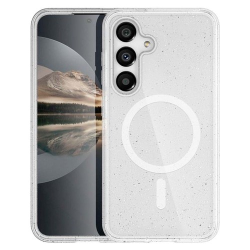 imoshion MagSafe Hülle für Samsung Galaxy S25 Plus Transparent Glitzer Case