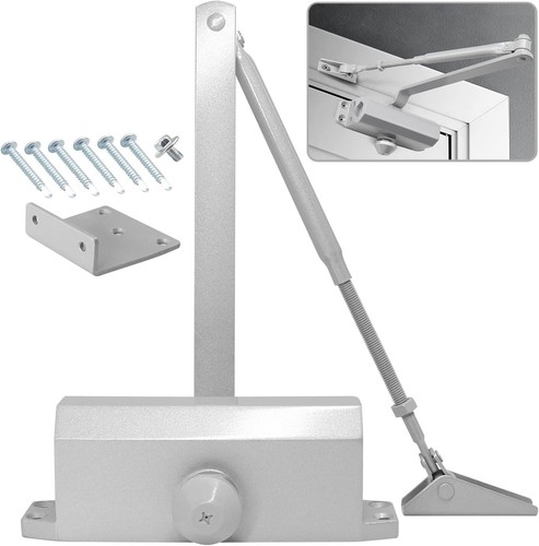 MARIE Türschließer Silber 1303D-S Hydraulisch Feststellfunktion 45-65kg Gr. 3