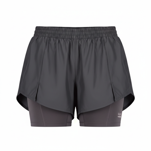 New Balance Damen Laufshorts Impact Run AT 3 Inch 2-in-1 Shorts Grau XS Fitness
