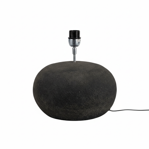 Olsson & Jensen Bellac Lampenfuß E27 Tischlampe Zement Dunkelgrau Ø 30,5cm