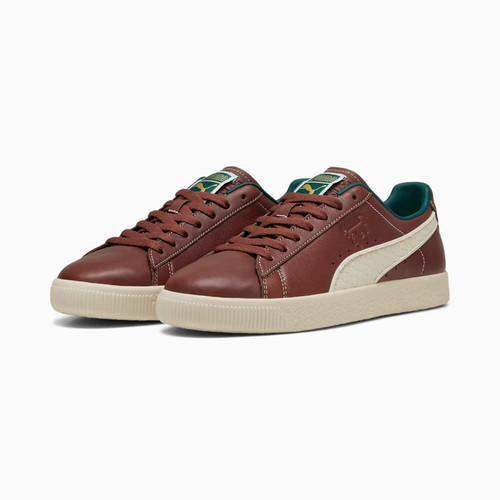 PUMA Clyde Palais Artisan Sneaker Leder Braun Chocotart Gr. 38