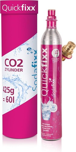 Sodafixx Quickfixx CO2-Zylinder f. SodaStream Quick Connect 425g 60L Pink