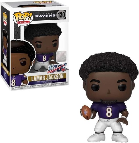 Funko Pop! NFL 120 Baltimore Ravens Lamar Jackson Vinyl Figur NFL 100 Edition