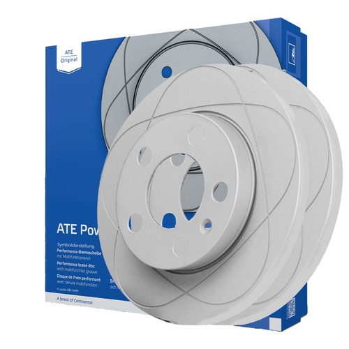 ATE PowerDisc Bremsscheiben Hinten 232mm 24.0309-0123.1 Audi A3 VW Golf 4