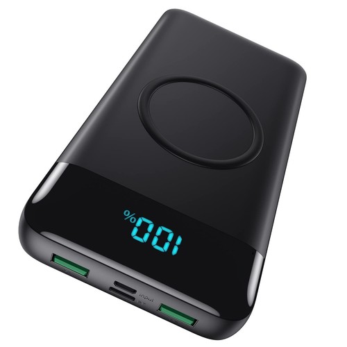 FOCHEW Powerbank 26800mAh 25W PD QC4.0 15W Wireless LCD Externer Akku