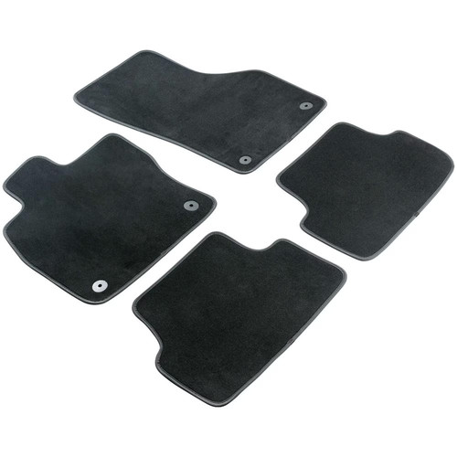 Walser Premium Fußmatten Set für Fiat 500X ab 09/2014 Schwarz Textil 80526