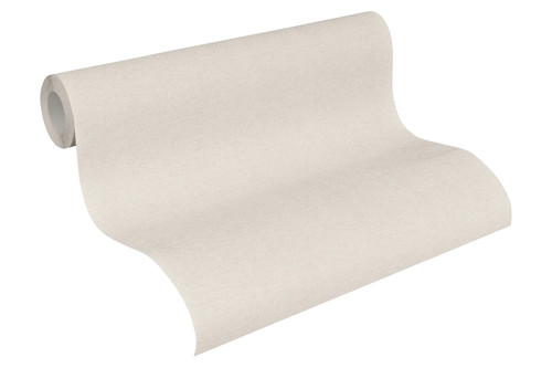 A.S. Création Vliestapete Hygge 10,05x0,53m Creme Beige Uni Struktur 30486-1