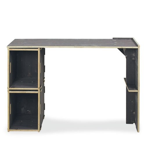 Werkhaus WERKBOX PRAKTISCH Anbau-Schreibtisch 117x78x36cm Fichte Grau Modular