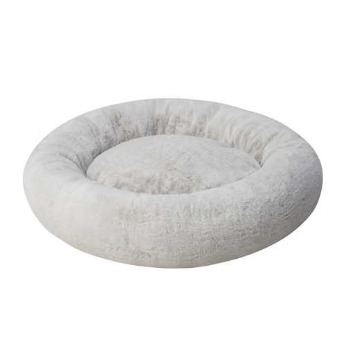 IKEA UTSÅDD Tierbett L rund 90 cm, Hundebett in hellgrau, waschbar & rutschfest