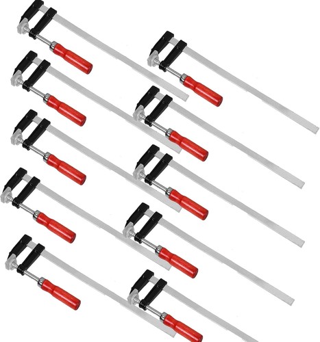10x F-Zwingen Set 50x300mm Schraubzwingen Leimzwingen Klemmzwingen Temperguss