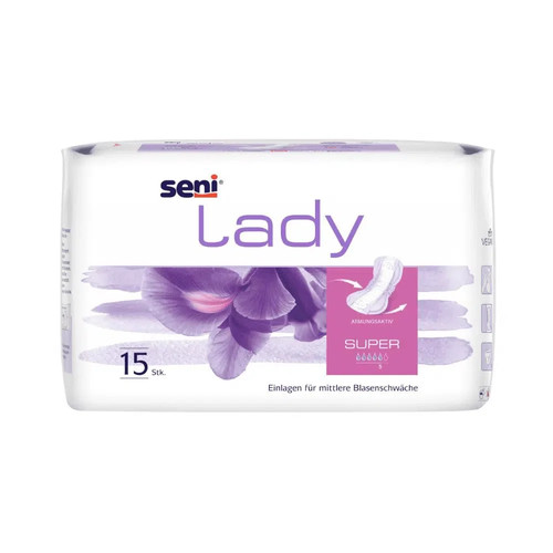 Seni Lady Super Inkontinenzeinlagen 15 Stück bei mittlerer Blasenschwäche
