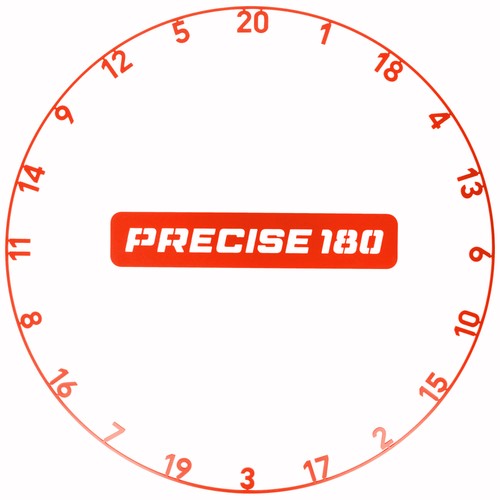 Precise180 OnePiece Zahlenring Inferno Red für Dartboard | Premium Stahl