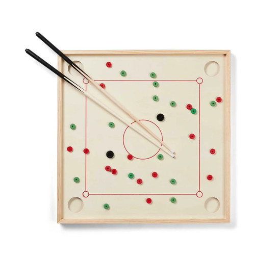 Corona Premium Spiel 88x88cm Holz Spieltisch Korona Couronne Natur, 2-4 Spieler