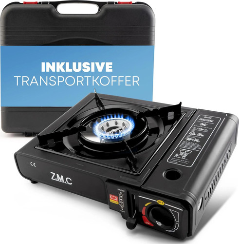 Z.M.C. Tragbarer Gaskocher 2,2 kW mit Transportkoffer MSF-1a LPG IE-32833