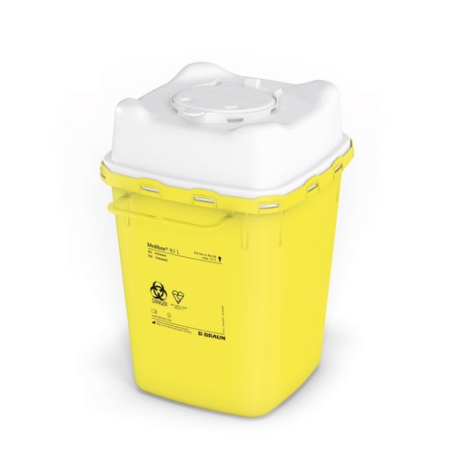 B. Braun Medibox 9,1 L Kanülenabwurfbox Abwurfbehälter Nadelentsorgung 9193640