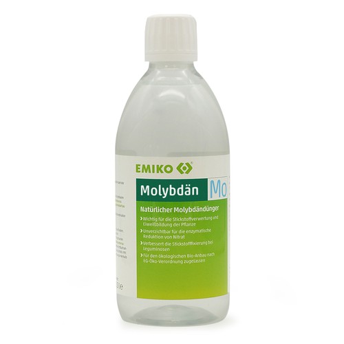 EMIKO Molybdän Flüssigdünger 500ml Spurennährstoff Mo Bio Dünger Blattdüngung