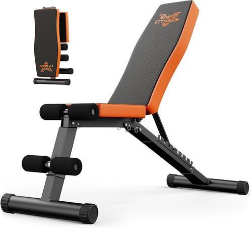 Hold Strong Fitness Hantelbank Klappbar Schrägbank Trainingsbank Verstellbar