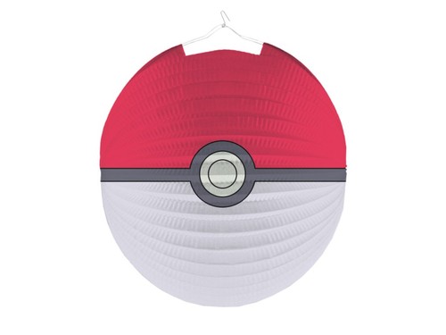 Amscan Pokémon Pokéball Lampion Ø 25cm Papier Laterne Kindergeburtstag Deko