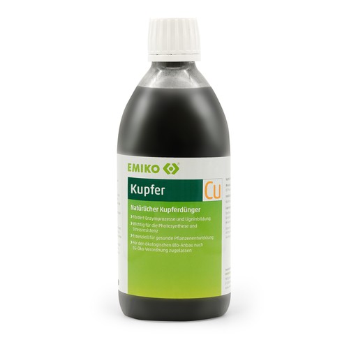 EMIKO Kupfer Flüssigdünger 500 ml – Natürlicher Cu-Dünger für Bio-Anbau