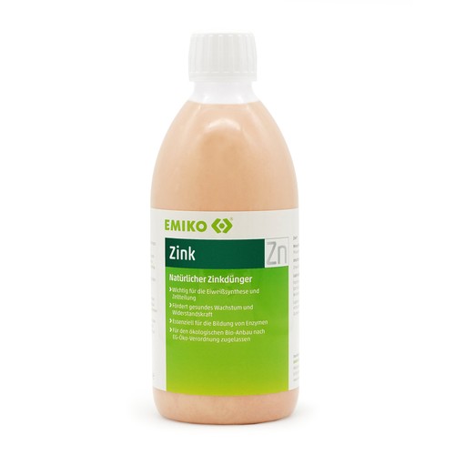 EMIKO Zink Natürlicher Zinkdünger 500 ml – Flüssigdünger für Bio-Anbau
