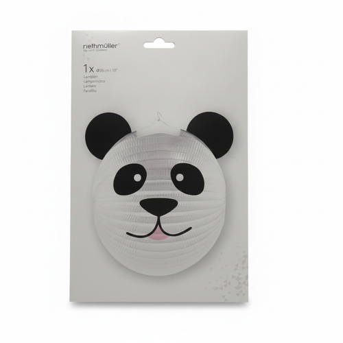 Riethmüller Panda Lampion 25cm Papier Laterne Kindergeburtstag Sankt Martin Deko