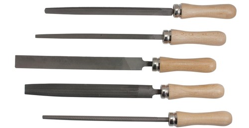 SW-Stahl 90902SB Feilen-Satz Werkstattfeile Metall 5-tlg. 200mm Holzheft