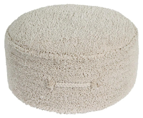 Lorena Canals Pouf Chill Sitzkissen Bodenkissen Hocker Baumwolle Ø50x20cm Natur