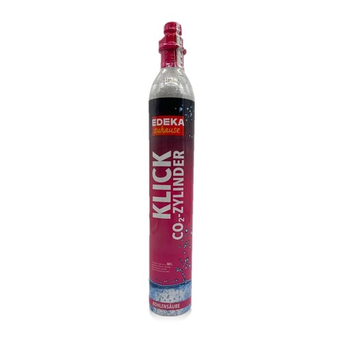 EDEKA zuhause Klick CO2 Zylinder 425g 60L Quick Connect Wassersprudler Kartusche
