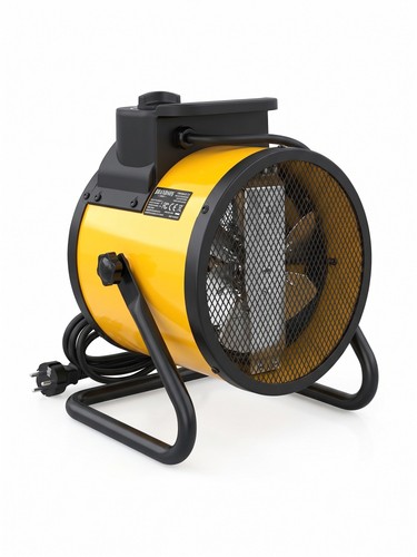 Brandson Keramik Heizlüfter 3000W Bauheizer Elektro Heizgebläse Gelb 307662