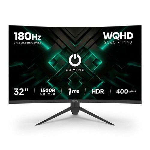 ODYS XP32 PRO-X 32 Zoll Curved Gaming Monitor WQHD 2560x1440 180Hz 2.4ms VA