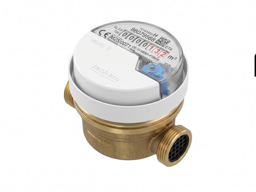 Techem AP vario 3 Kaltwasserzähler Q3 2,5 30°C Baulänge 80 mm R40 MID 10141600