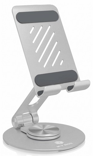 ICY BOX IB-TH201-R Tablet Smartphone Ständer 360° Drehbar Aluminium bis 12,9"