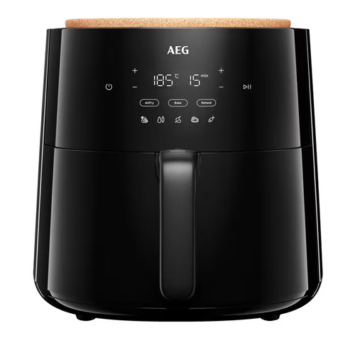 AEG Serie 7000 Heißluftfritteuse AAF7B 6,8L Air Fryer 1800W Touch Schwarz