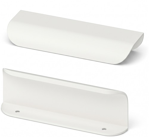 IKEA BILLSBRO Möbelgriffe Aluminium 120 mm Weiß Profilgriff 2er Set Schrankgriff