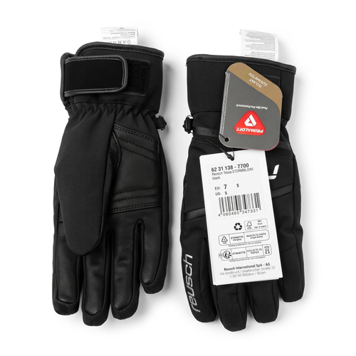 Reusch Tessa STORMBLOXX Damen Skihandschuhe Gr. 7 S Schwarz Leder Softshell