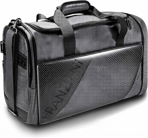 FRANZANI Faltbare Sporttasche Reisetasche 45L Duffle Bag 57x28x18cm Anthrazit