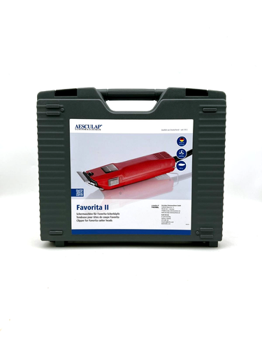 Aesculap Favorita II GT104 Schermaschine Profi Tierschermaschine 230V Koffer Rot