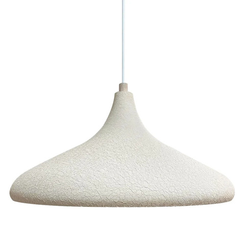 bamyum Pendelleuchte Champion Texturiert Weiß Ø35cm Hängelampe Esstisch E27