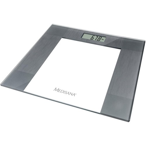medisana PS 400 Digitale Glas-Personenwaage bis 150 kg LCD-Display Schieferoptik