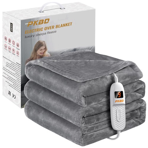 PKBD Elektrische Heizdecke 190 x 130 cm OB09201 – Wärmedecke Kuscheldecke