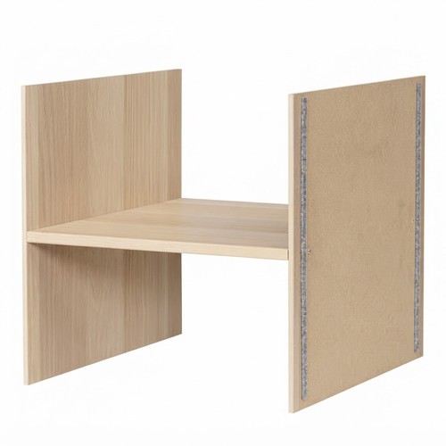 IKEA KALLAX Regaleinsatz 1 Boden Regalteiler 33x33 cm Eicheneffekt weiss lasiert