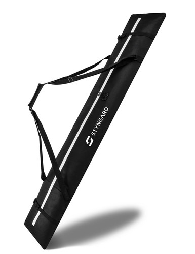 STYNGARD Starter Skitasche Skisack Skibag 1 Paar Ski Tasche Schwarz Weiss