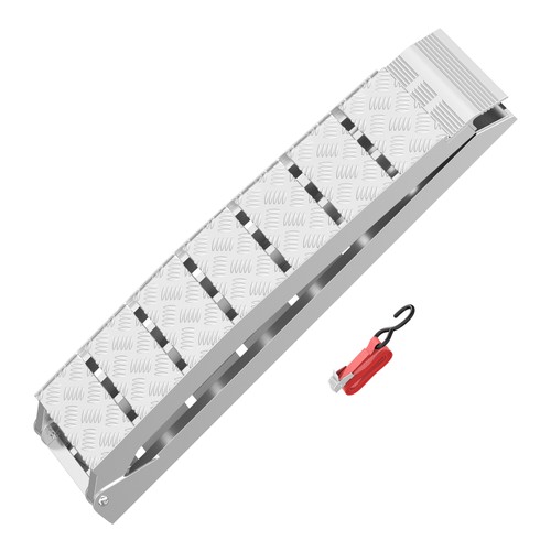 Wiltec Auffahrrampe Alu faltbar 228cm 680kg Verladerampe Auffahrschiene 30192