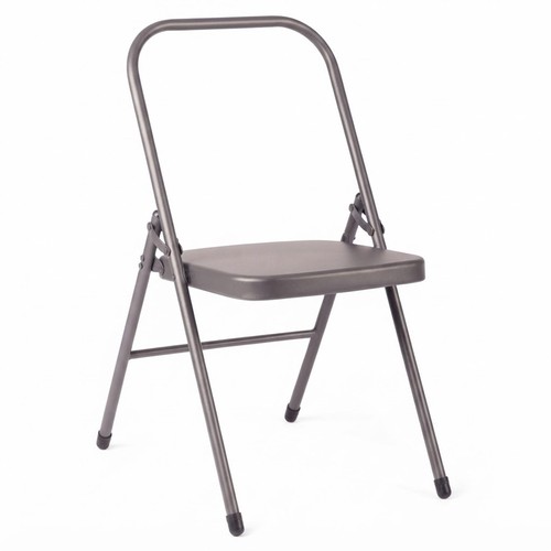 Bodhi Yoga Chair Klappstuhl Iyengar Yoga Stuhl ohne Querstrebe Anthrazit