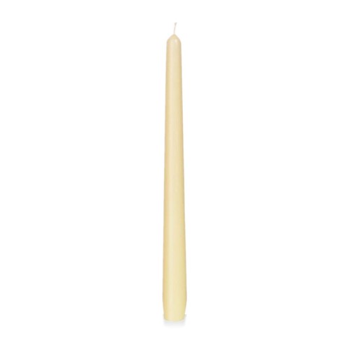 Duni JOY Leuchterkerzen Creme 50 Stück 245 x 22 mm Spitzkerzen Tafelkerzen 7,5h