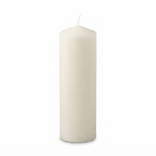 IKEA FENOMEN Blockkerze Stumpenkerze Weiß Ø 9,8 cm Höhe 29 cm Brenndauer 95h